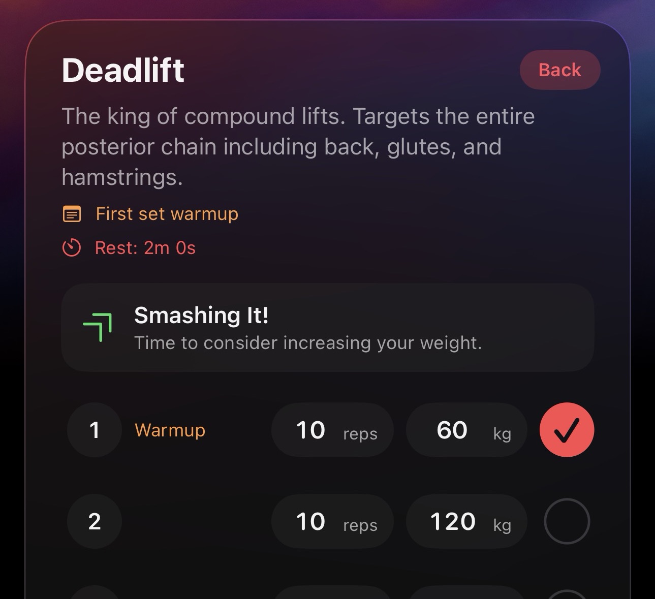 Up Lifting Increment Up - Performance analysis and weight increment suggestions