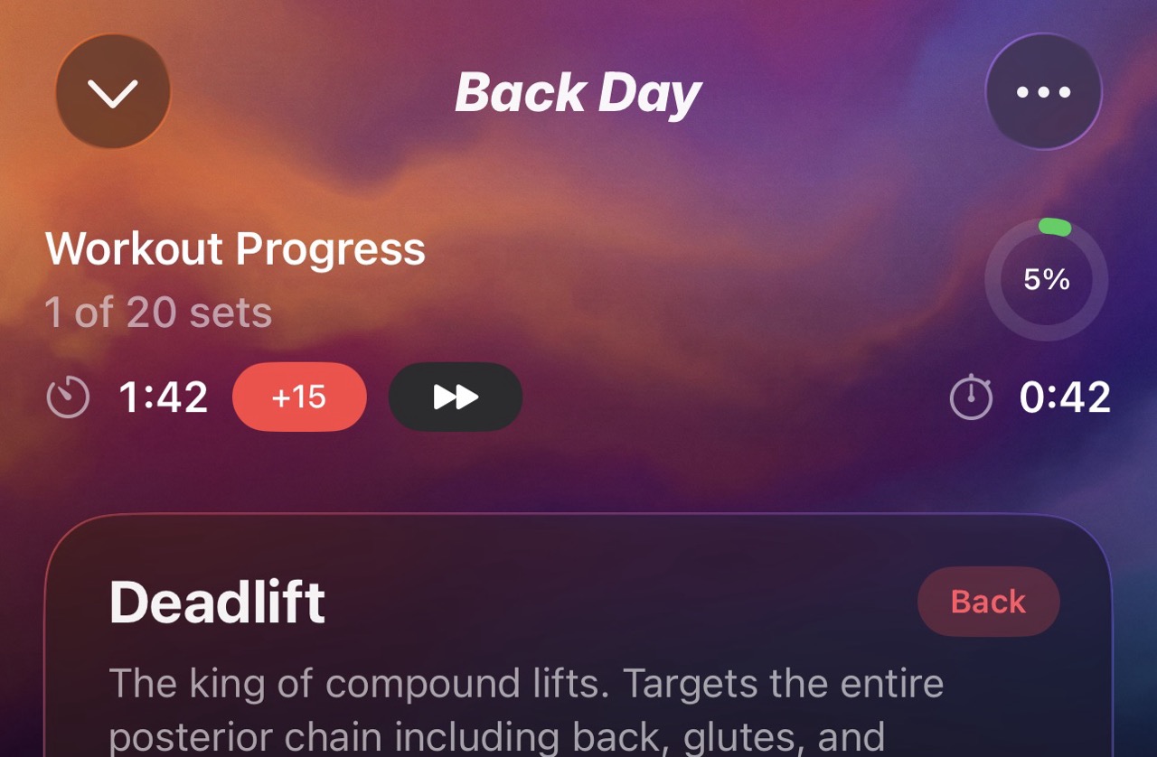 Up Lifting Rest Timer Interface - Focused and distraction-free